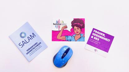 Projekmanagement Aidshilfe BW: Flyer und Prospekte