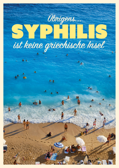 Motiv "Syphilis ist keine griechische Insel"